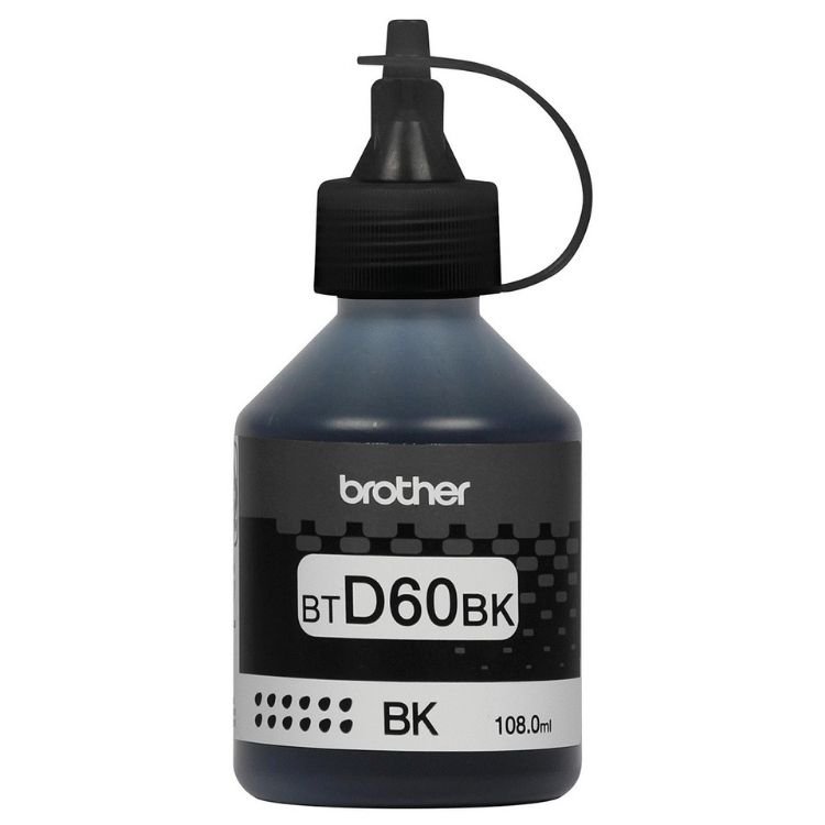 Brother Botella De Tinta Color Negro Modelo: Btd60bk