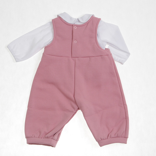 Conjunto Overol para Bebé color Rosa 0 a 2 años