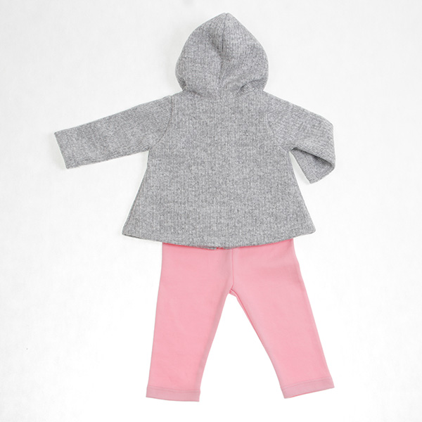 Conjunto Abrigo para Bebé color Rosa 0 a 2 años