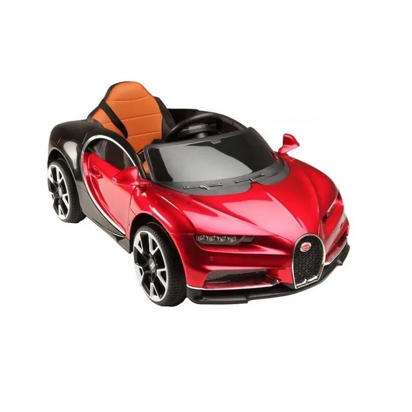 auto montable electrico tipo bugatti de lujo con pintura asiento acojinado control remoto cargador