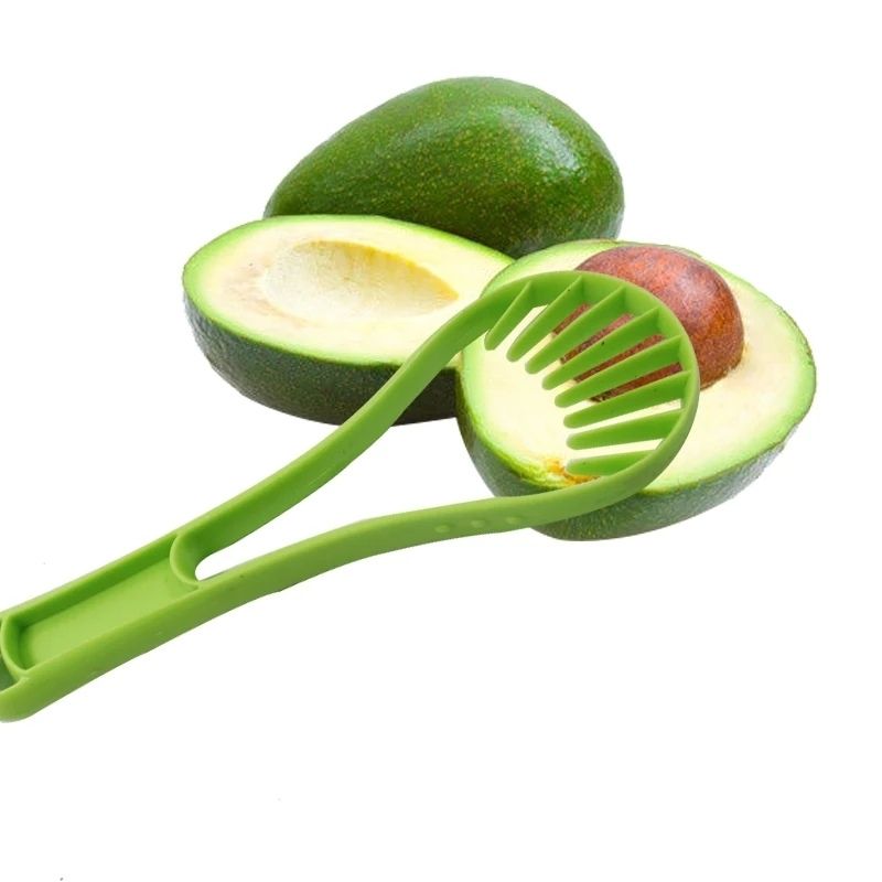 Cortador Rebanador de Aguacate, LBP, Cuchara, Rebanadas, Frutas, 20cm (7.8in) -Verde