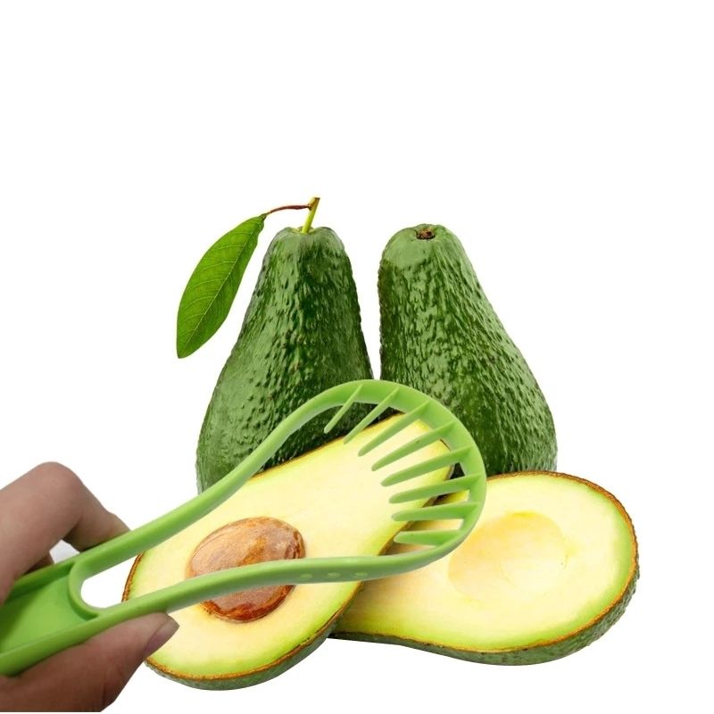 Cortador Rebanador de Aguacate, LBP, Cuchara, Rebanadas, Frutas, 20cm (7.8in) -Verde