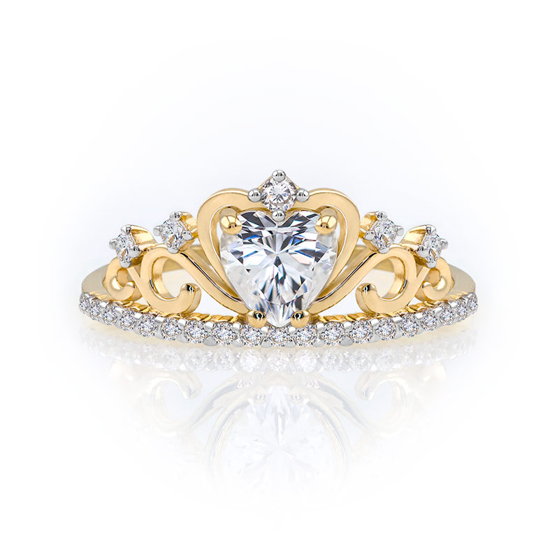 ANILLO CORONA AURORA ORO 10k ABBA JOYAS
