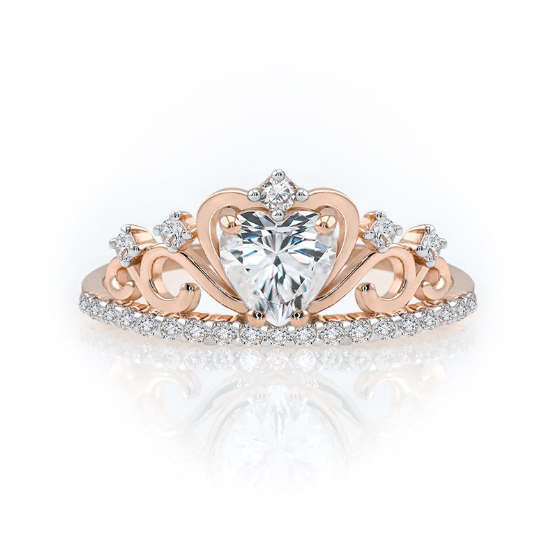 ANILLO CORONA AURORA ORO 10k ABBA JOYAS