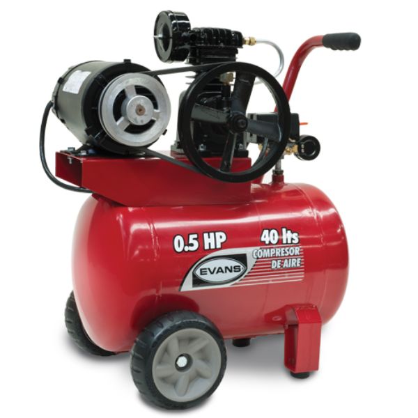 Compresor Lubricado Evans, 1 Etapa 1/2 Hp Motor Eléctrico