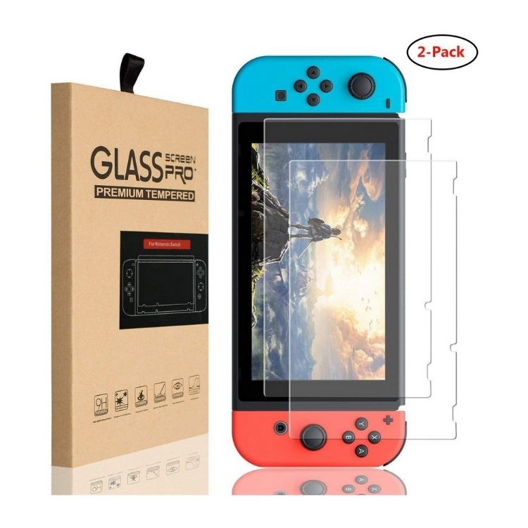Paquete 2pz Mica Cristal Templado Nintendo Switch o Nintendo Switch Lite