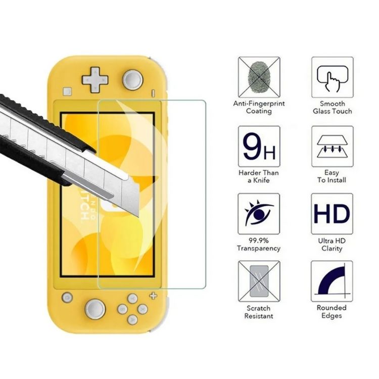 Paquete 2pz Mica Cristal Templado Nintendo Switch o Nintendo Switch Lite