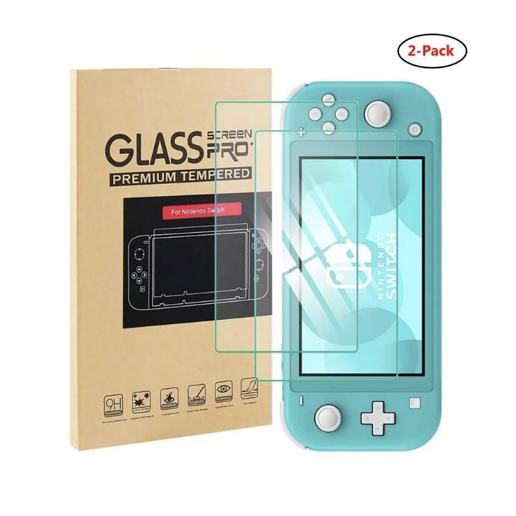 Paquete 2pz Mica Cristal Templado Nintendo Switch o Nintendo Switch Lite
