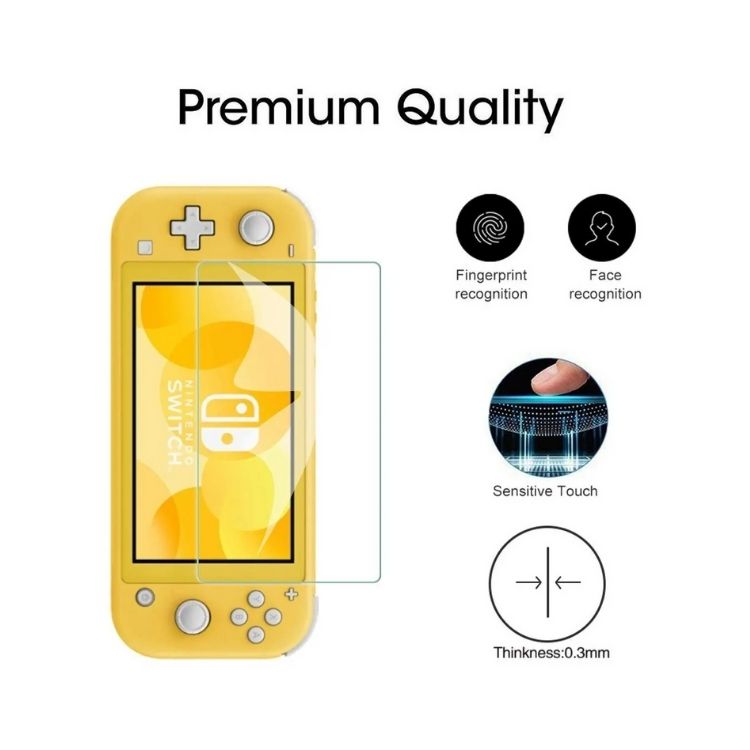 Paquete 2pz Mica Cristal Templado Nintendo Switch o Nintendo Switch Lite