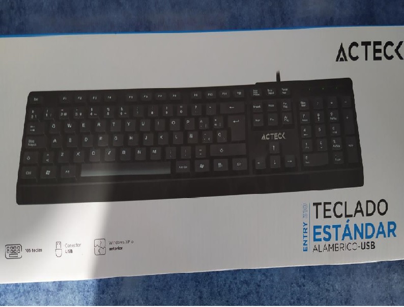 Teclado Estándar Alambrico Conexión Usb Pc Lap Casa Trabajo CABLE PUNTO VENTA TRABAJO OFICINA ESCUELA