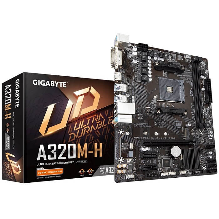 Tarjeta Madre GIGABYTE GA-A320M-H 2xDDR4 PCI-E USB3 Socket AM4