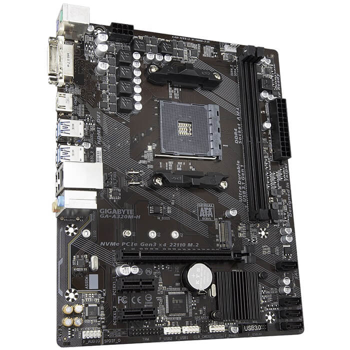 Tarjeta Madre GIGABYTE GA-A320M-H 2xDDR4 PCI-E USB3 Socket AM4