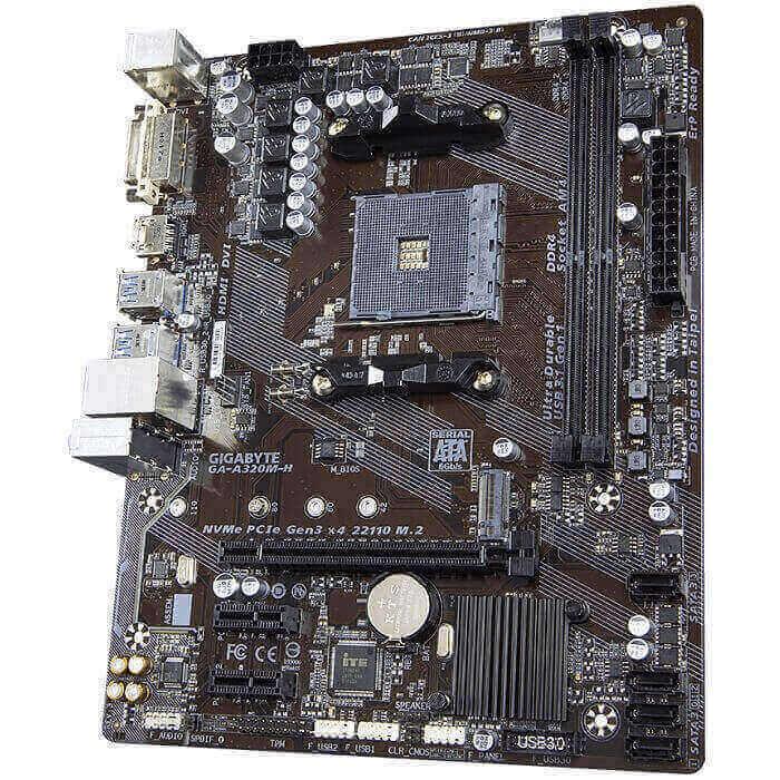 Tarjeta Madre GIGABYTE GA-A320M-H 2xDDR4 PCI-E USB3 Socket AM4