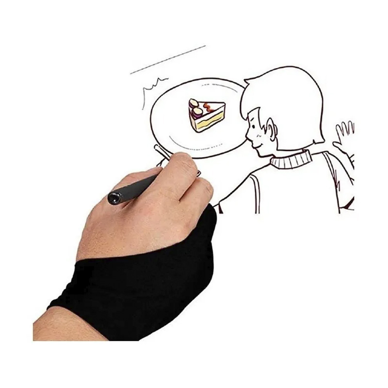 Guante Mediano 1 dedo Para Dibujo En Tableta Wacom Papel O iPad Unisex