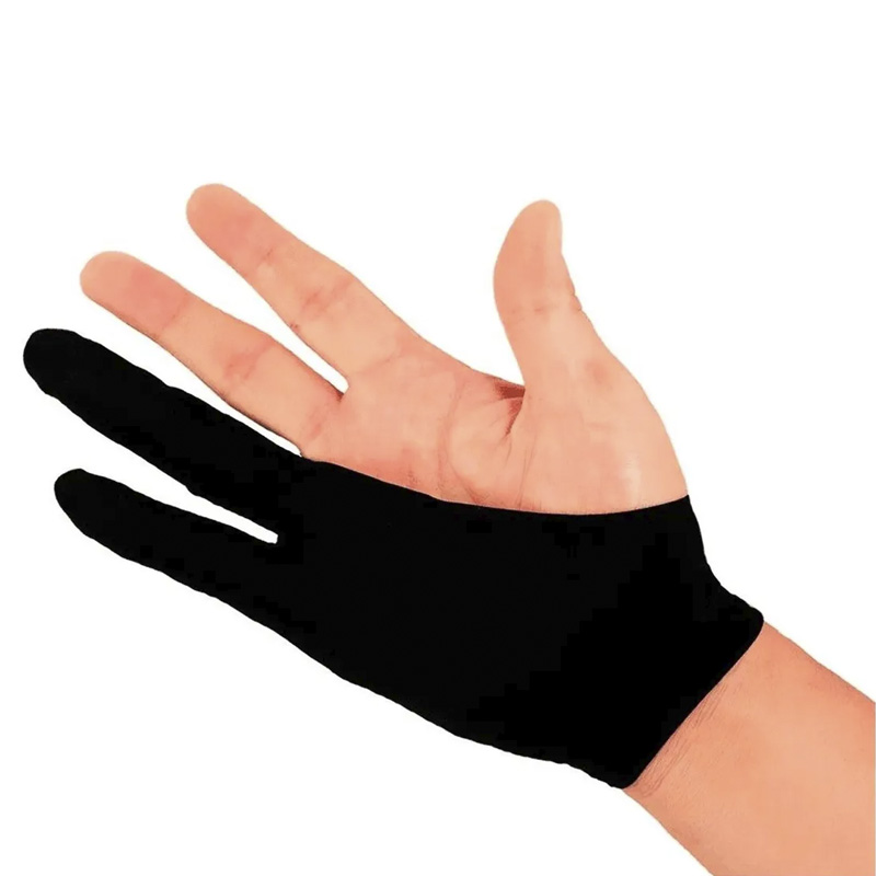 Guante 2 dedos Para Dibujo En Tableta Wacom Papel O iPad Unisex