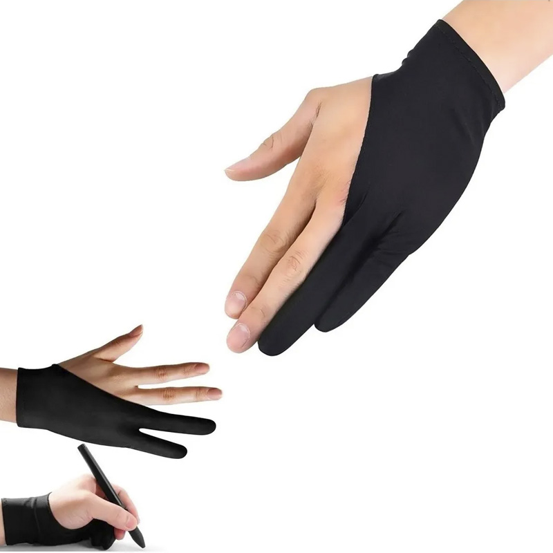 Guante 2 dedos Para Dibujo En Tableta Wacom Papel O iPad Unisex