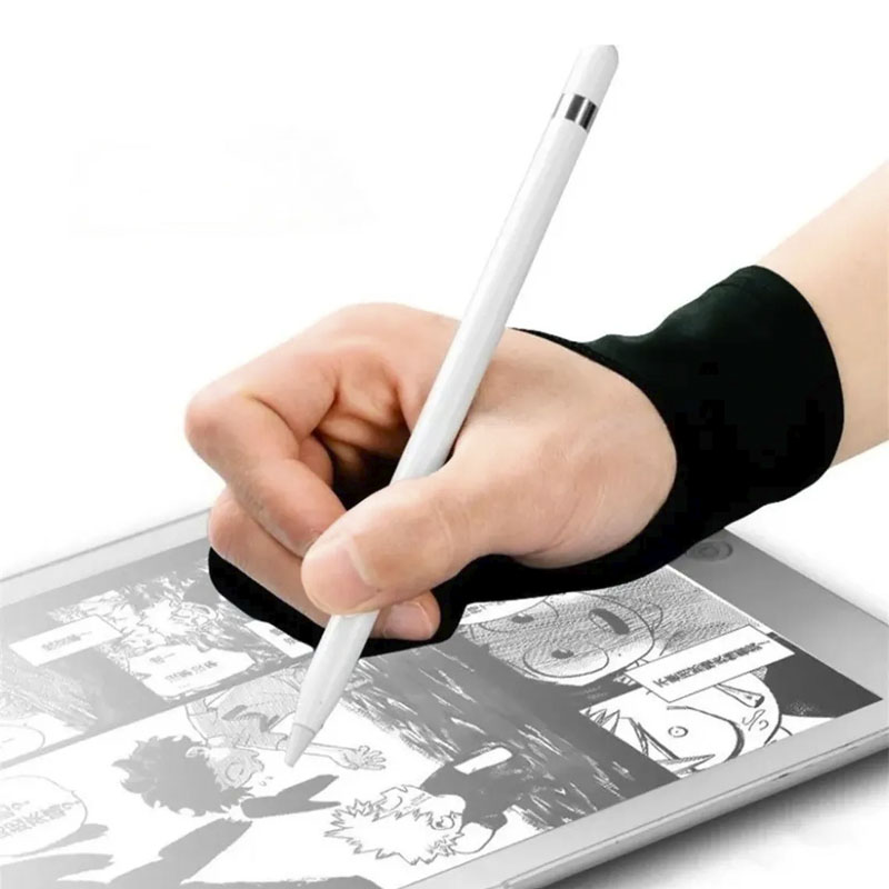 Guante 2 dedos Para Dibujo En Tableta Wacom Papel O iPad Unisex