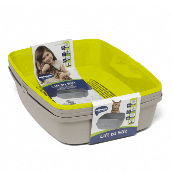 Arenero Para Gato Con Cernidor Limpieza Fácil Grande