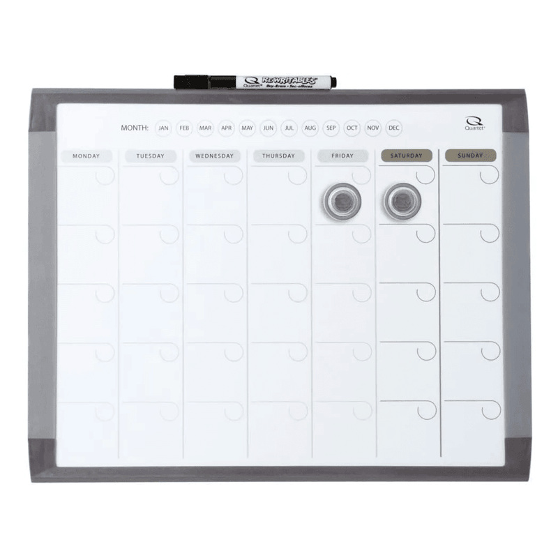 Pizarrón Magnético Blanco Calendario Planeador Organizador