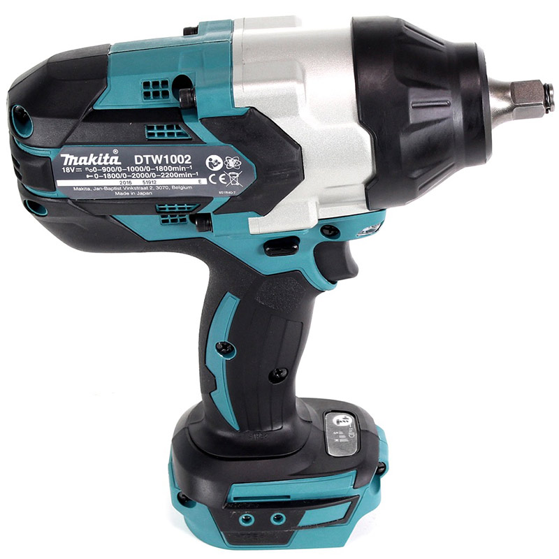 Llave De Impacto Inalámbrica Makita DTW1002RTJ De 1/2 Pulg. 18 V