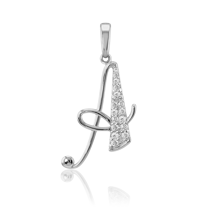 DIJE LETRA A ORO 10K ABBA JOYAS