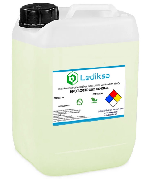 Hipoclorito De Sodio 13% 20lts 25kg