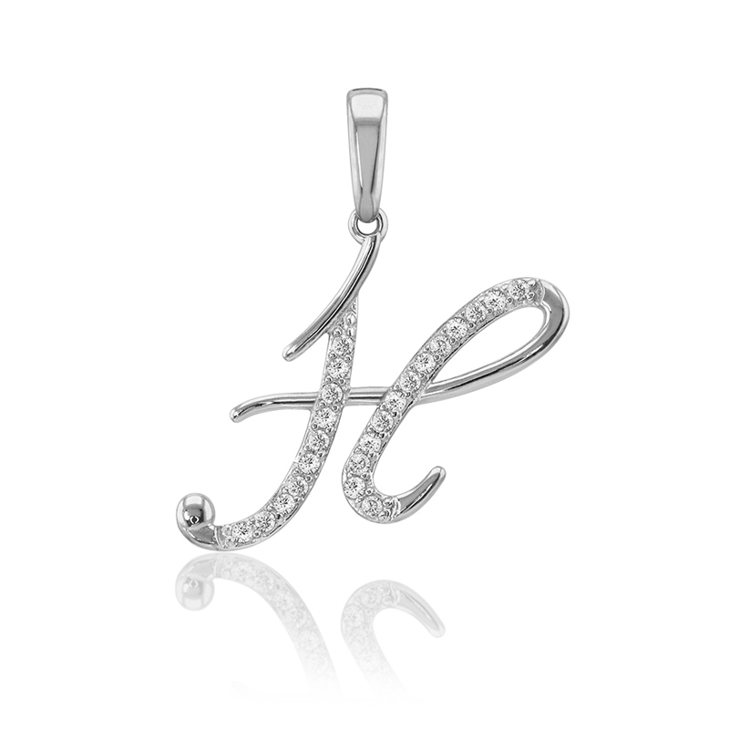 DIJE LETRA H ORO 10K ABBA JOYAS