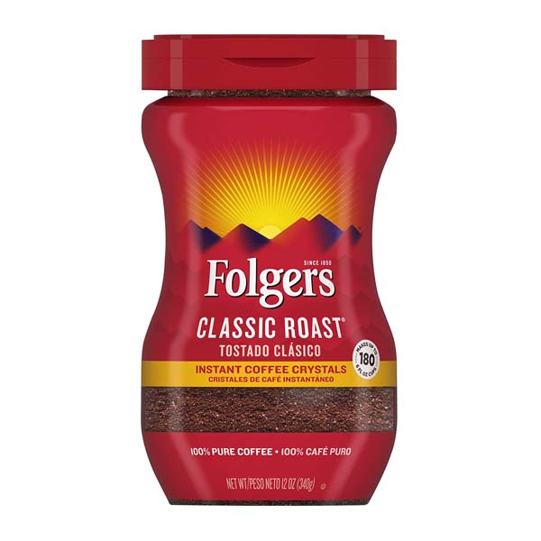 Cafe Folgers Classic Roast Instantaneo 340gr 180tazas