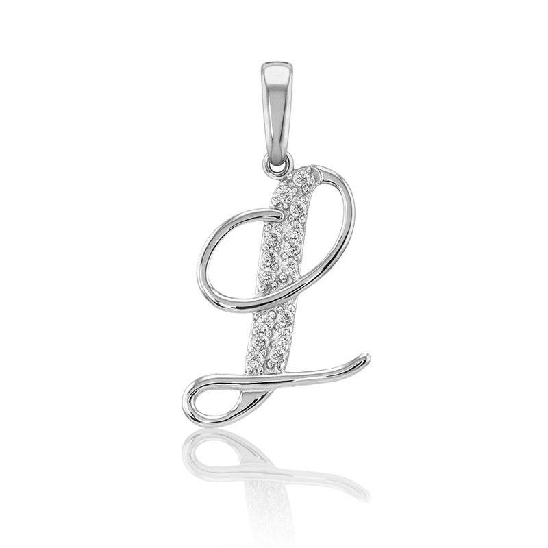 DIJE LETRA L ORO 10K  ABBA JOYAS