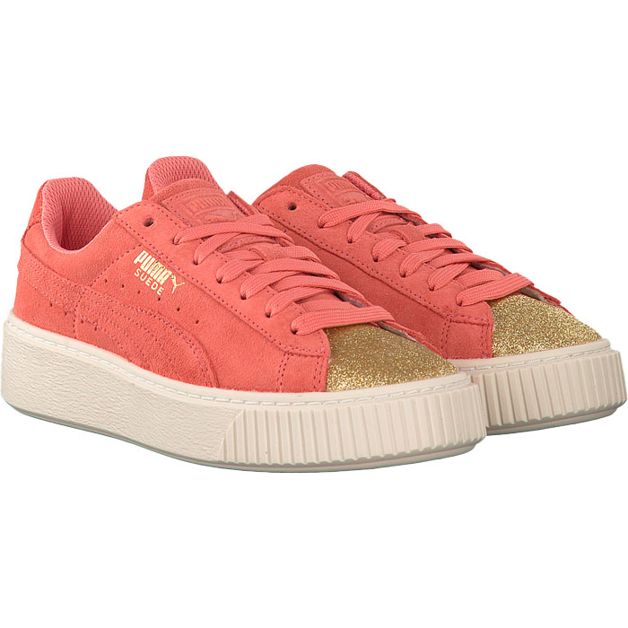 Puma suede platform glam on sale jr