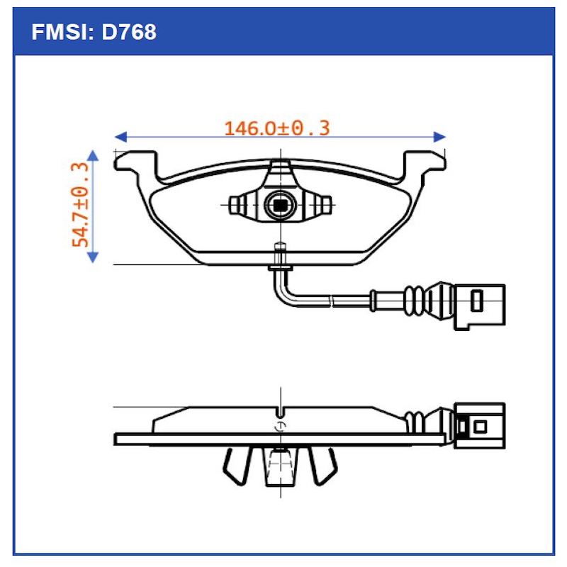 Balatas Delantera Matic Vw Polo 1.6l 2003 2004 2005 2006 2007