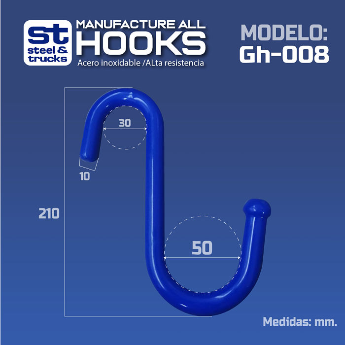 Gancho Multiusos Para Garaje, Hogar y Jardin GH-008