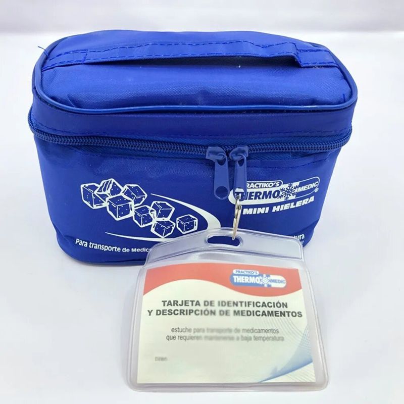 Hielera Estuche de Viaje, Cartera Térmica Para Enfriar Insulina con Gel de Enfriamiento