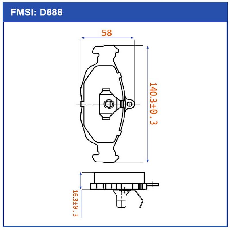 Balata Delantera Matic Chevrolet Chevy 1999 2000 2001 2002 2003