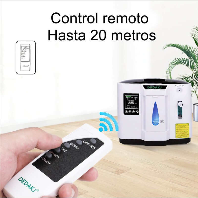 Concentrador De Oxígeno aleman 7 Litros Silencioso y con control remoto