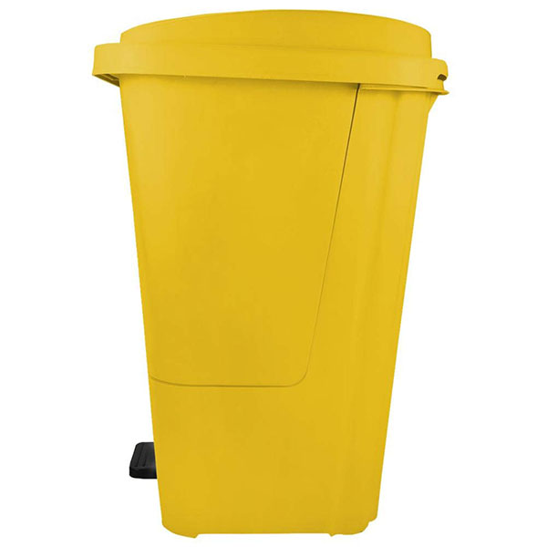 CESTO DE PEDAL CON CUBETA REMOVIBLE PARA RESIDUOS BIOLÓGICOS DE 17 LTS AMARILLO