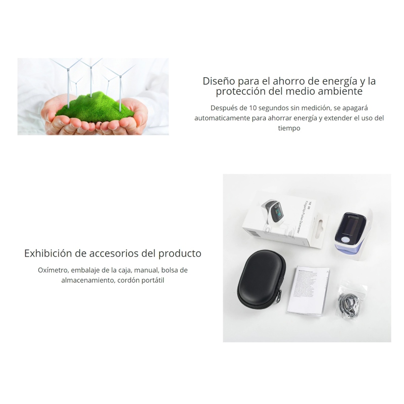 Oximetro Pulso Dedo Hospitalario Hogar y Deportivo