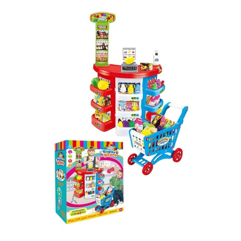 Set De Mini Super Store Con 68 Accesorios
