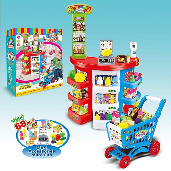 Set De Mini Super Store Con 68 Accesorios