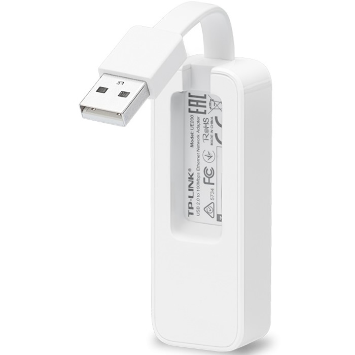 Convertidor Adaptador De Red Tp-Link UE200 USB 2.0 a Ethernet 100Mbps.