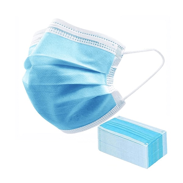 Tapabocas Cubrebocas Plisado Tricapa Termosellado (50 Piezas)