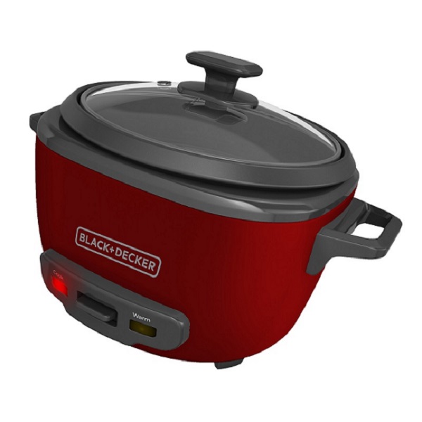 Arrocera Electrica Black And Decker Capacidad 14 Tazas Roja