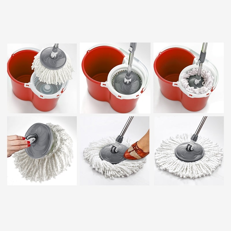 Magic Mop, Trapeador giratorio cubeta de 20 litros PastArt