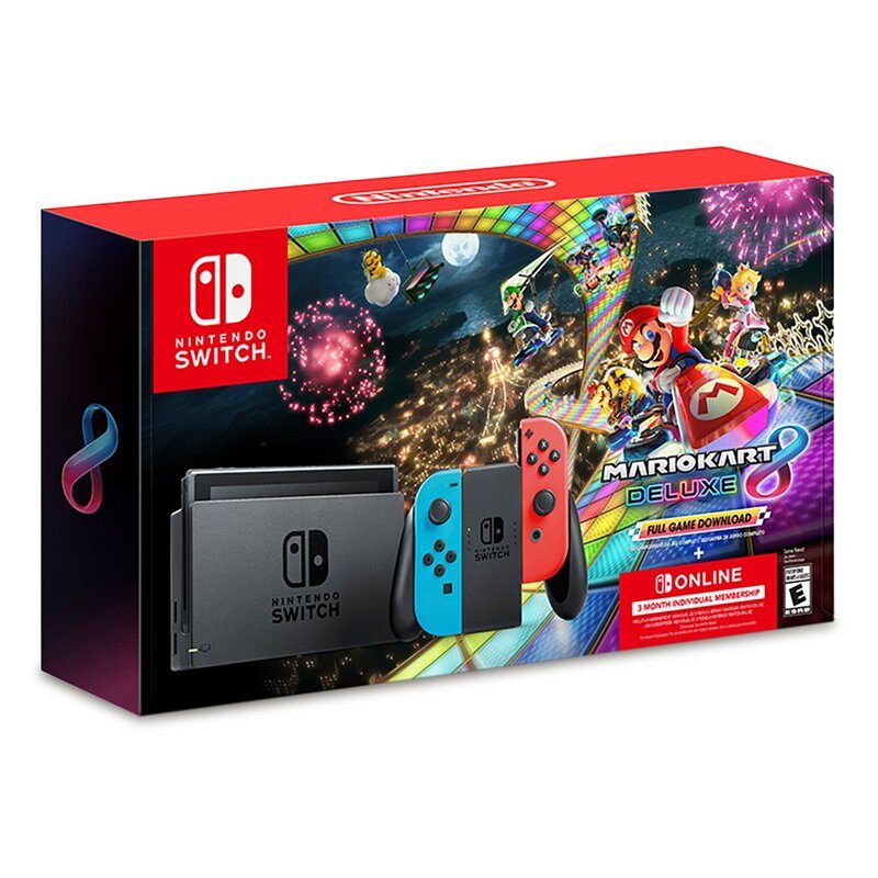 Nintendo Switch Neon + Mario Kart 8 + 3 Meses Nintendo Online