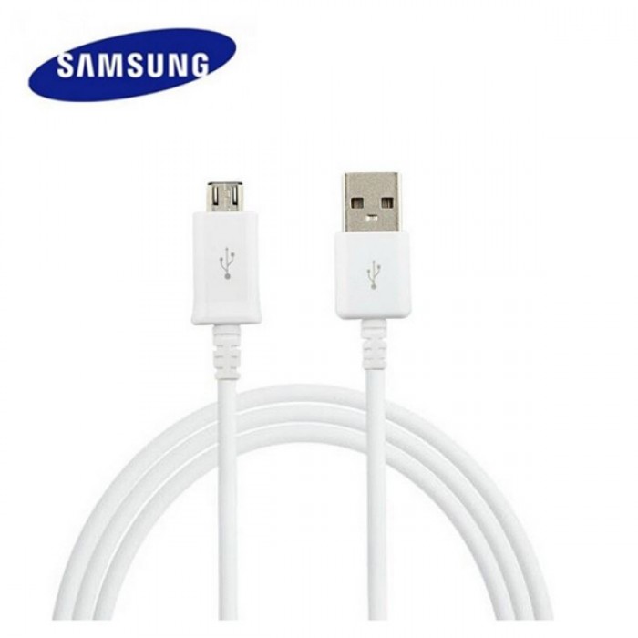 Cable de Datos Micro USB V8 1.5 Metros Blanco para Samsung S5 S6 S7 J7 J8 A01 A02