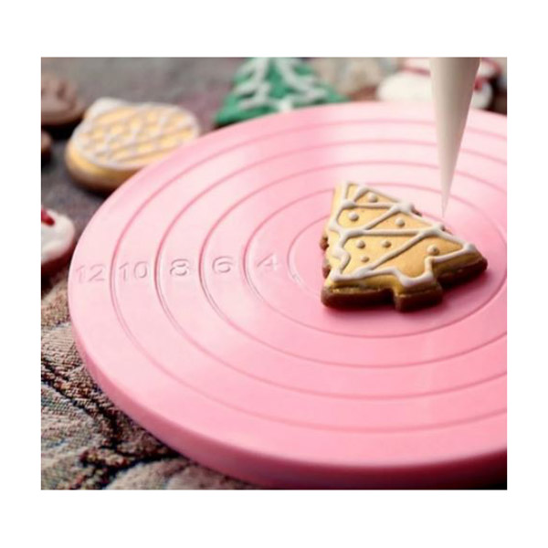 Aleissi Base Giratoria Mini para Decorar o Exhibir Galletas Cupcake Chocolate Pastel Plato de 14 Cm Reposteria Cocina Fondant