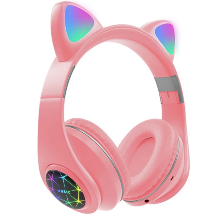 Audifonos Bluetooth Inalambricos Kawaii Diadema Manos Libres Led