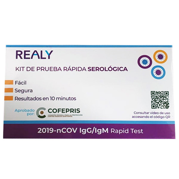 Kit con una prueba rápida COVID 19 Anticuerpos IgG IgM de Coronavirus, Pruebas Individuales, con COFEPRIS