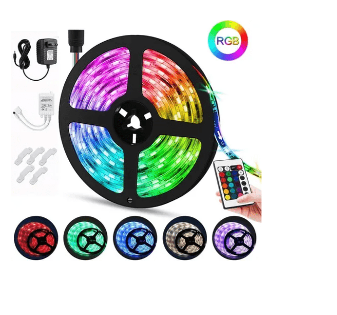 Tira Luz Led 5 Metros Bluetooth Control Por App Decoración