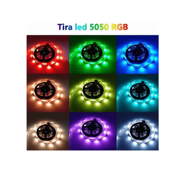 Tira Luz Led 5 Metros Bluetooth Control Por App Decoración